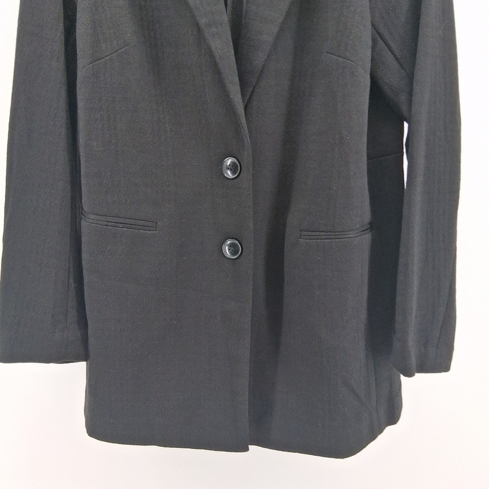 Torrid Womens Black Blazer Jacket Size 0 L 12 Career Workwear 2 Button Lined - Picture 3 of 12